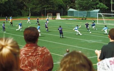 Football with crowd