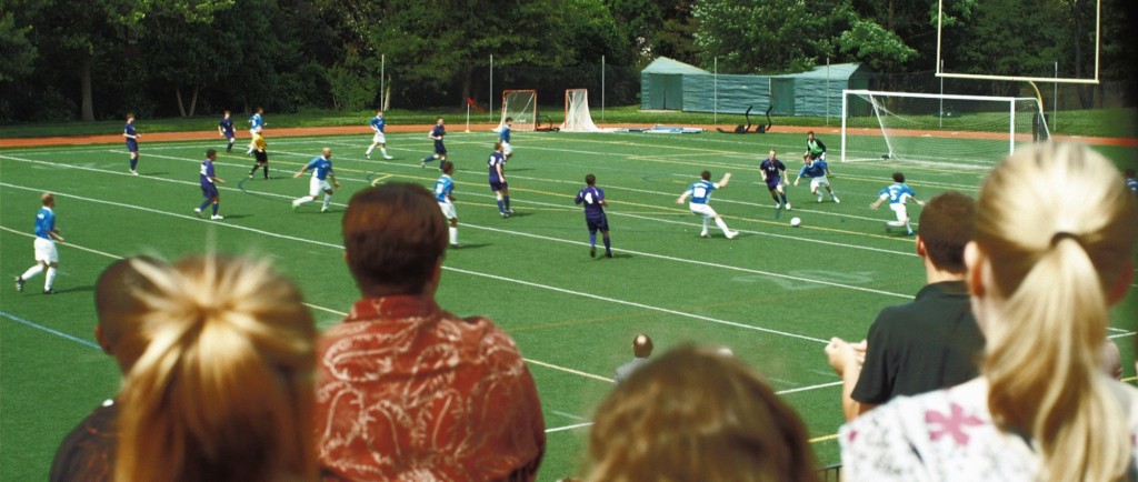 Football with crowd